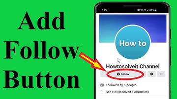 How to Add Follow Button on Facebook!! - Howtosolveit