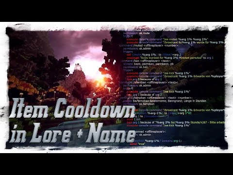 [SKRIPT] Item Cooldown in Lore + Item Name #42 Tutorial Spigot