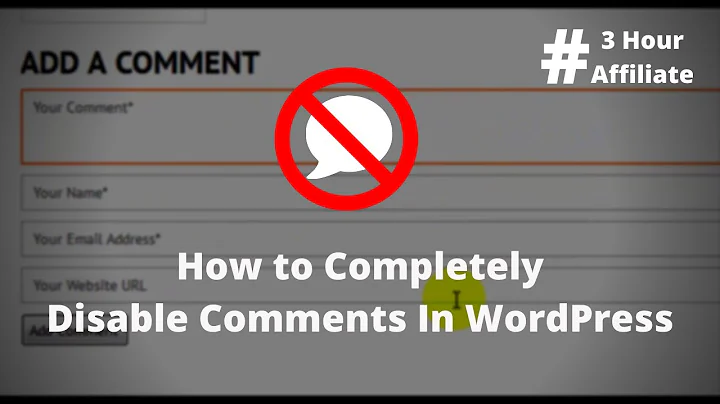 How to Completely Disable Comments In WordPress Pages and Posts