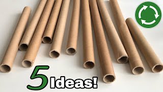 5 Great Recycling Ideas with Cardboard Rolls