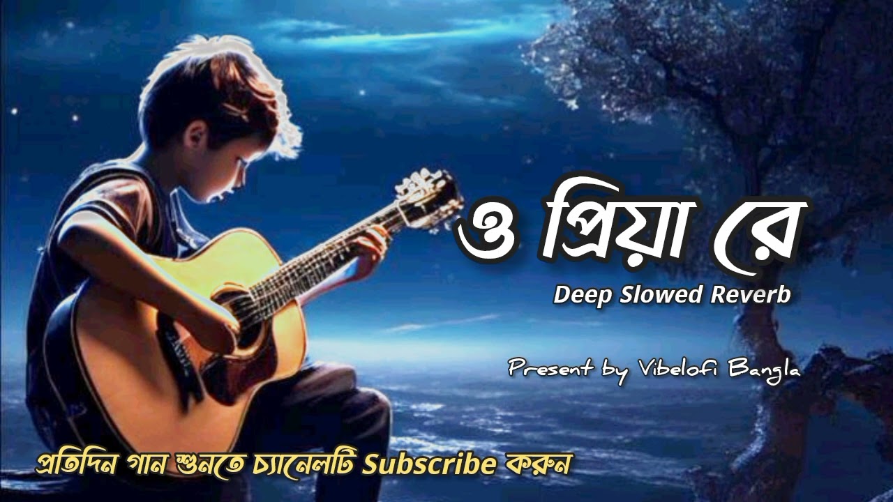 O Priya Re 💔 | Bangla Sad Song | Slowed + Reverb | Vibelofi Bangla 