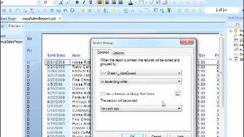 Crystal Reports 2011 Tutorial - How to Group Reports Using Date and Time