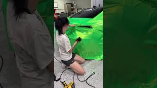 Wrap your car in Neon Green!! #shorts #carwrap #car #vinylwrap #vinylfrog