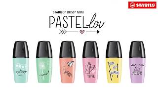 STABILO BOSS MINI Pastellove: trendy pastel highlighters in six colors! 