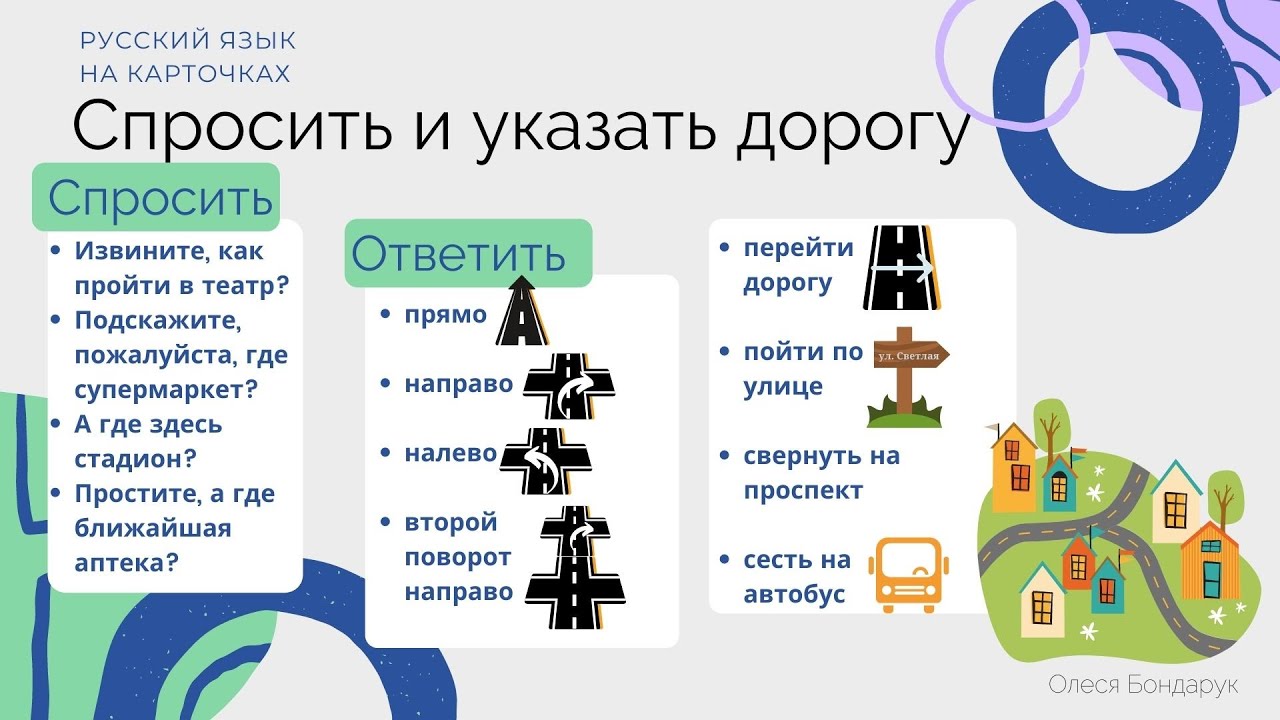 Спросить и указать дорогу - YouTube