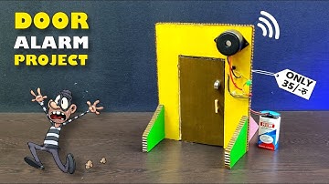 Door Alarm Project|| Best Science Working Project|| Automatic Door without Arduino Uno || Science 