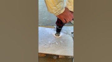 Drilling Through Tile Like a Pro! Powerful Cordless Drill Perfect Hole Demo 🔧🔥