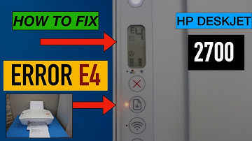 HP DeskJet 2700 error E4, Orange Light Flashing & Paper Jam.