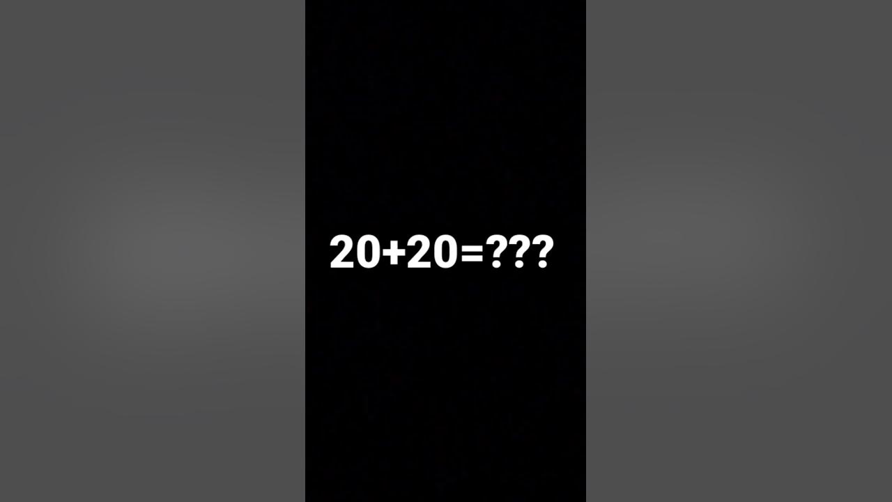 what-is-20-plus-20-youtube