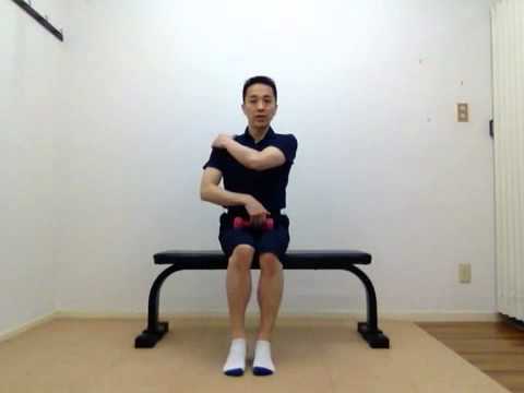 座りながら肩の強化筋トレ ワンハンドダンベルラテラル Youtube