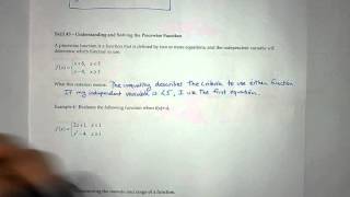 Advanced Pre-Calculus Section 1.2 (Notes Page 2 - Skill 3)