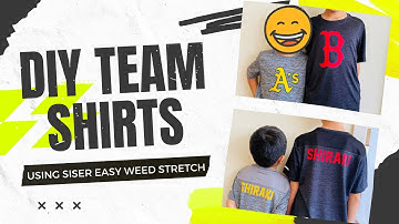 DIY Team Shirts Using Cricut Maker & Siser Easy Weed Stretch HTV | Quick & Easy Sports Gift!