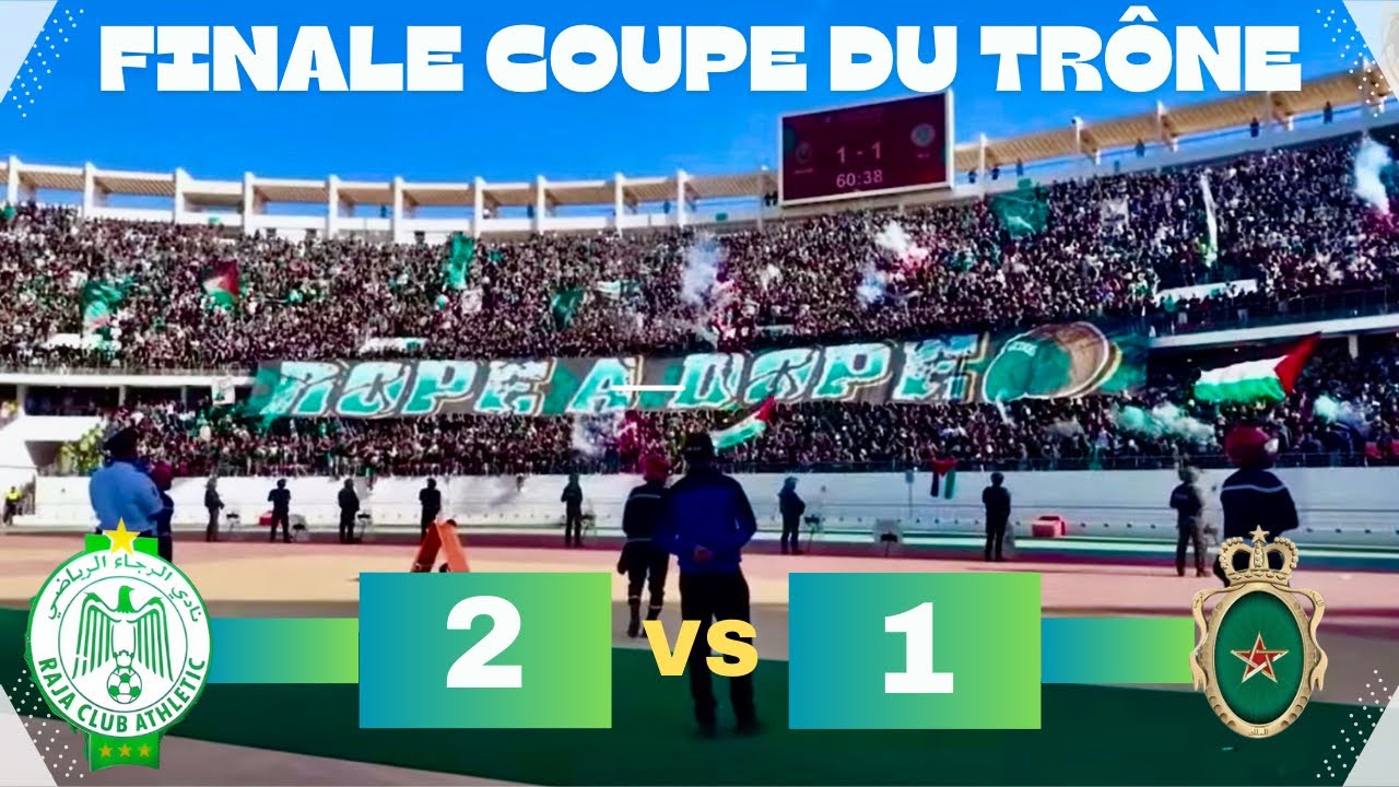 CURVA SUD MAGANA/ RAJA CHAMPION COUPE DU TRÔNE 2024 /AMBIANCE MATCHDAY RAJA vs FAR