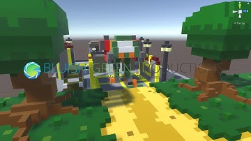 Voxel Mecha Animation Timelapse [Unity 2017]