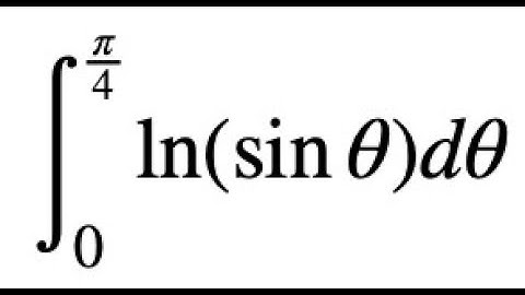 Integral of ln(sin x) from 0 to pi/4