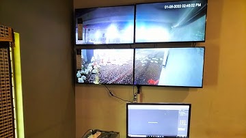 CCTV Control Room Setup With Video Wall By RoboLogicx | DSS7016D-S2 | NVD0905DH-4I-4K