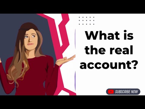 Real account # Example of real account # - YouTube