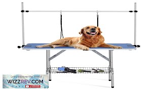 Garvee 48&quot; Dog Grooming Table Adjustable Height Pet Drying Desktop Foldable Pet