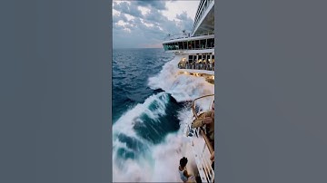 Tsunami During a Cruise Trip🌊😱