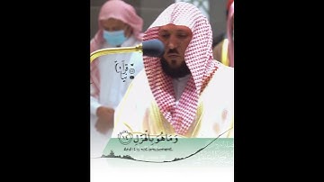 ﴿وَالسَّماءِ ذاتِ الرَّجعِ﴾ من سورة الطارق للشيخ ماهر المعيقلي صلاة المغرب ٢٠-٥-١٤٤٣هـ 🤍..