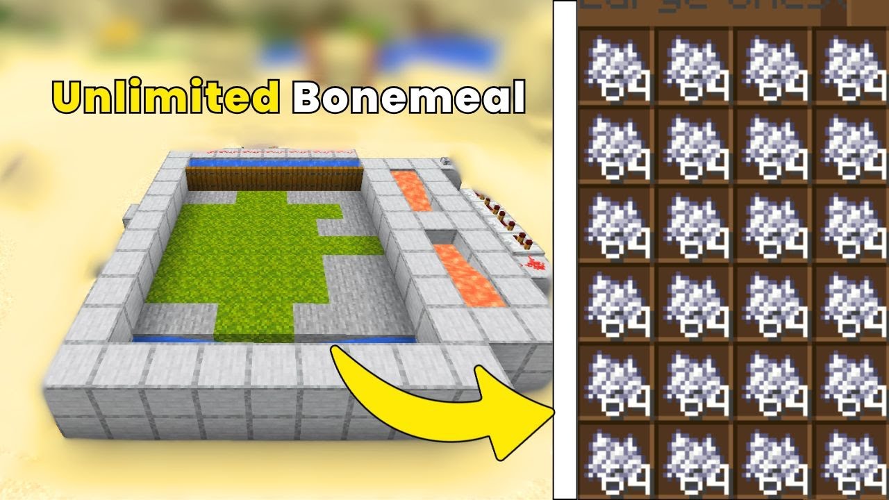 Easy Minecraft 1.21.9 BONEMEAL Farm Tutorial!!! (Fully AFK) - YouTube