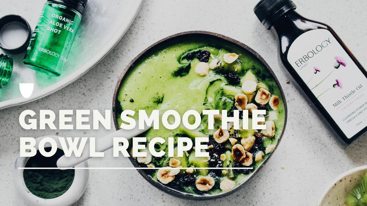Milk thistle smoothie bowl with aloe vera recipe
