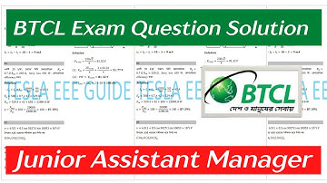 BTCL EEE । Junior Assistant Manager। BTCL Question With Solution 2022