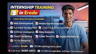 🚀 Internship Training in Erode | Training Trains | Real Skills for Real Careers 🚀#reviews