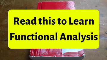 read this to learn functional analysis