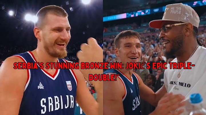 "Nikola Jokić’s EPIC Celebration After Serbia Wins Bronze Medal!"