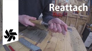Reattaching a Chisel Handle // Tool Repair Tip