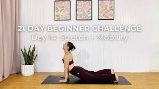 Day 14 | 15 min Stretch & Mobility Flow | Beginner Pilates Workout | Sculpted From Scratch
