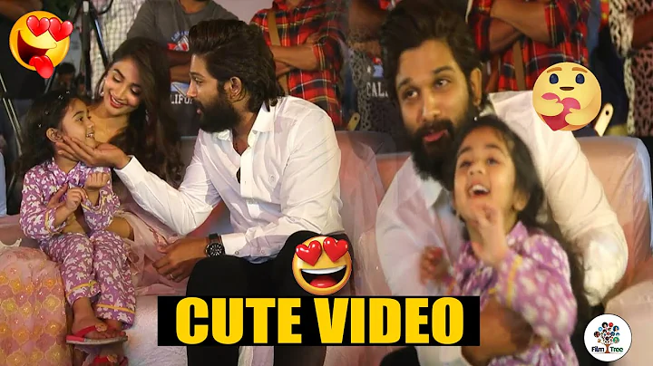 CUTE VIDEO: Allu Arjun Cute Moments With His Daughter Allu Arha | Pooja Hegde | Film Tree