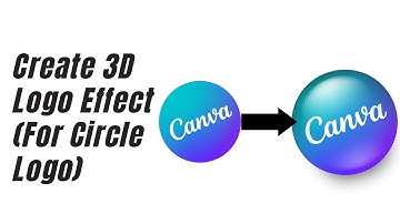 Eenvoudige Canva-zelfstudie: hoe je een 3D-effect creëert voor een cirkellogo