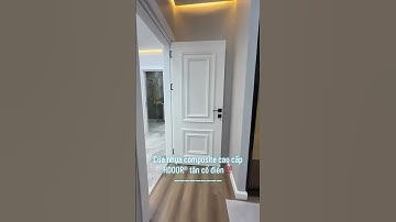 Cửa nhựa composite cao cấp HDOOR® mẫu tân cổ điển vừa hoàn thiện với yêu cầu cao nhất từ khách hàng