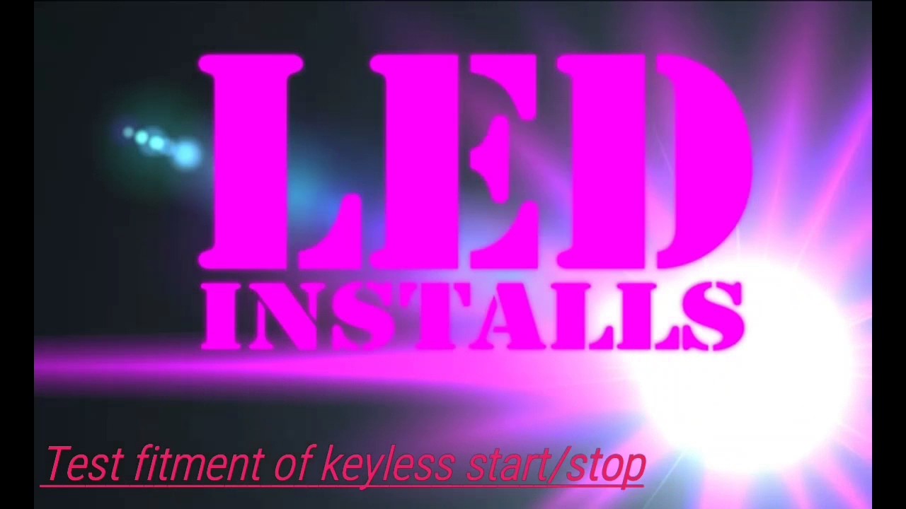 Test set up engine start/stop button