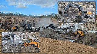 Volvo EC750EL | L260H | Jonsson L130 | Jonsson L550 Cone Crusher | 4K 60fps