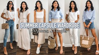 Summer Capsule Wardrobe 2021 | 20 Pieces, 33 Outfits!