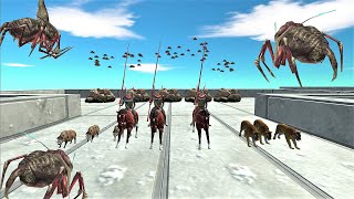 Survival race. Escape from the swarm of bugs! | Animal Revolt Battle Simulator