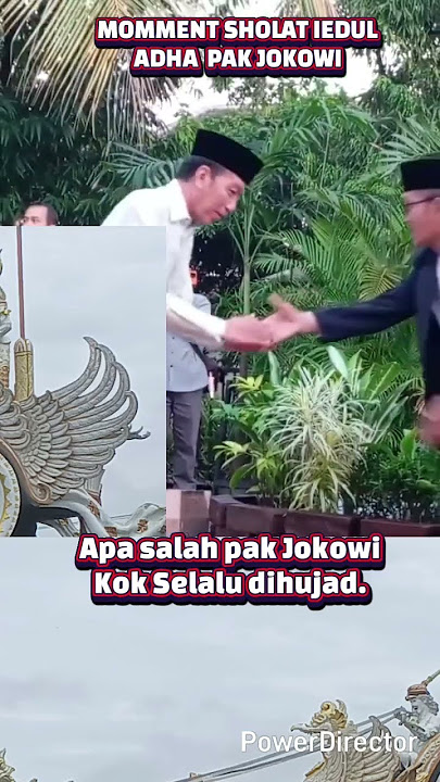 MOMMENT JOKOWI SHOLAT IEDHUL ADHA DI SOLO. #shortvideo #quotes #jokowidodo #trendingshorts