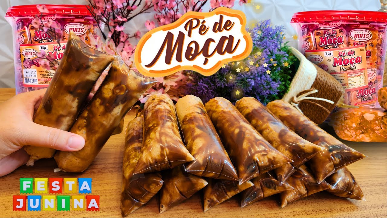 🌈 GELADINHO GOURMET PÉ DE MOÇA | Receita Lucrativa e Super Cremosa! (Passo a Passo Completo) 🍭