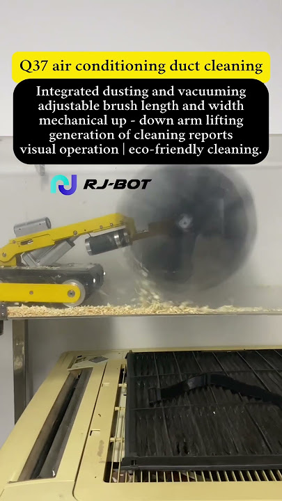 Q37 AC duct cleaning robot , new arrival #rjbot #chinatech #robotics #commercialcleaning