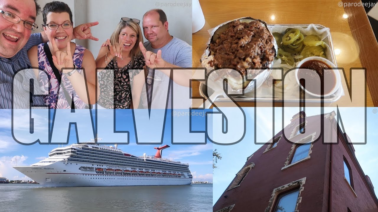 Texas Pre-Cruise Adventures #2 - Galveston, Moody Mansion, Carnival Freedom Sail Away - ParoDeeJay