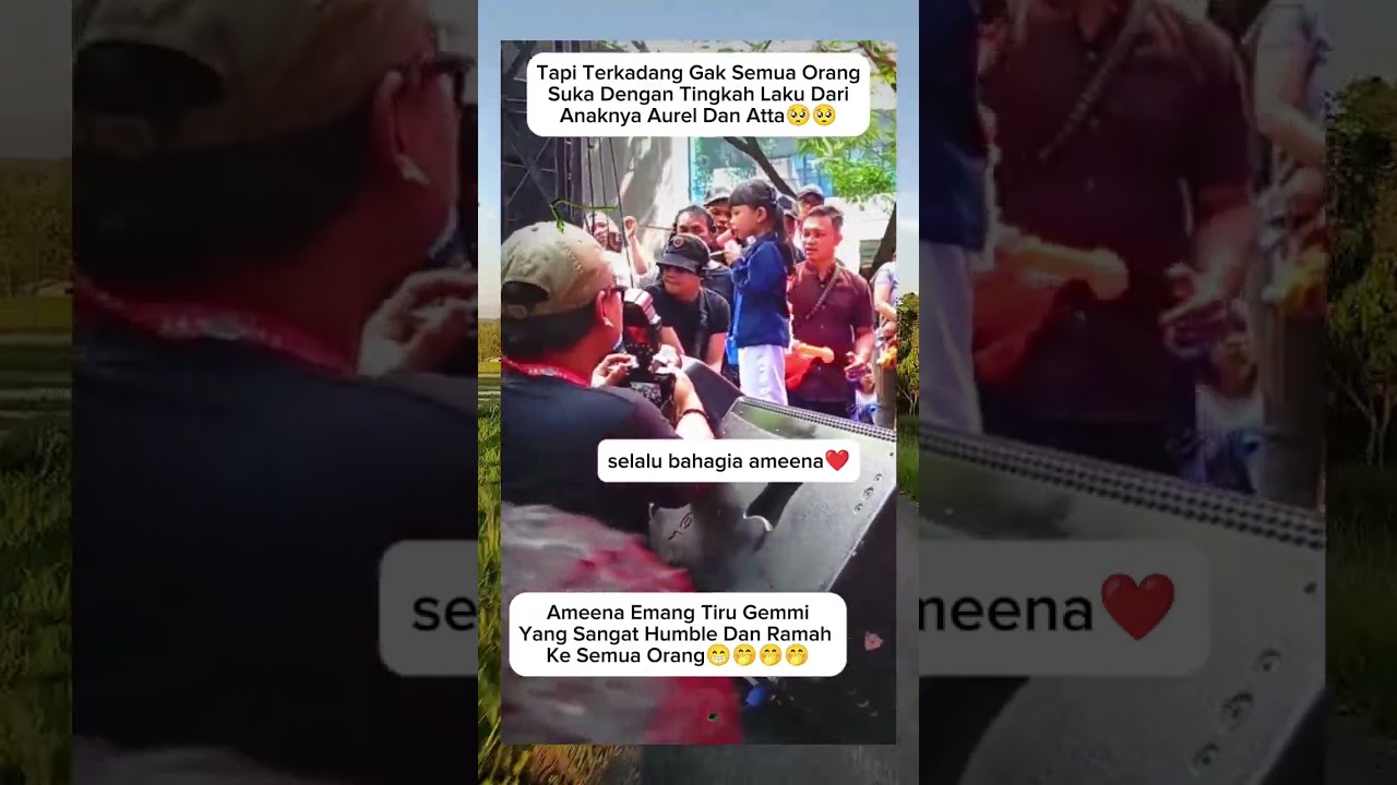 marahnya aurel saat ameena di marah sama orang😱