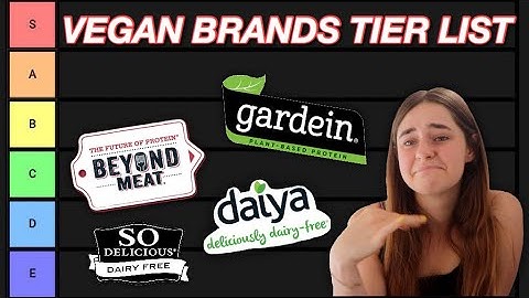 VEGAN BRANDS TIER LIST (25 best-worst)