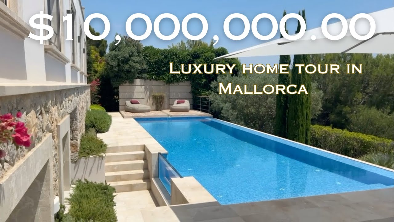 Luxury House Tour of $10,000,000 Sea View Villa in Mallorca with Spectacular views