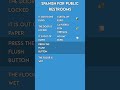 Spanish for Using a Public Pay Toilet 🚻 | Essential Travel Phrases