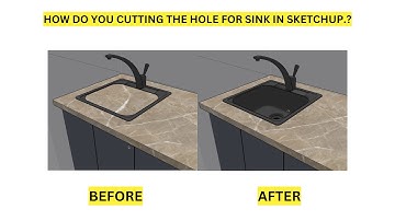 Cutting a hole for sink in Sketchup..?