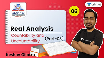 5 PM | Sankalpa | CSIR June 2021 | Maths by Keshav Gilotra | Countability & Uncountability (Part-3)