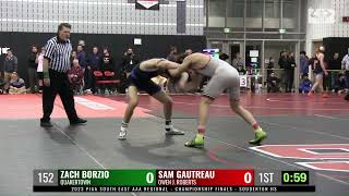 2023 SE AAA final - 152 - Sam Gautreau (Owen J. Roberts) vs Zach Borzio (Quakertown)